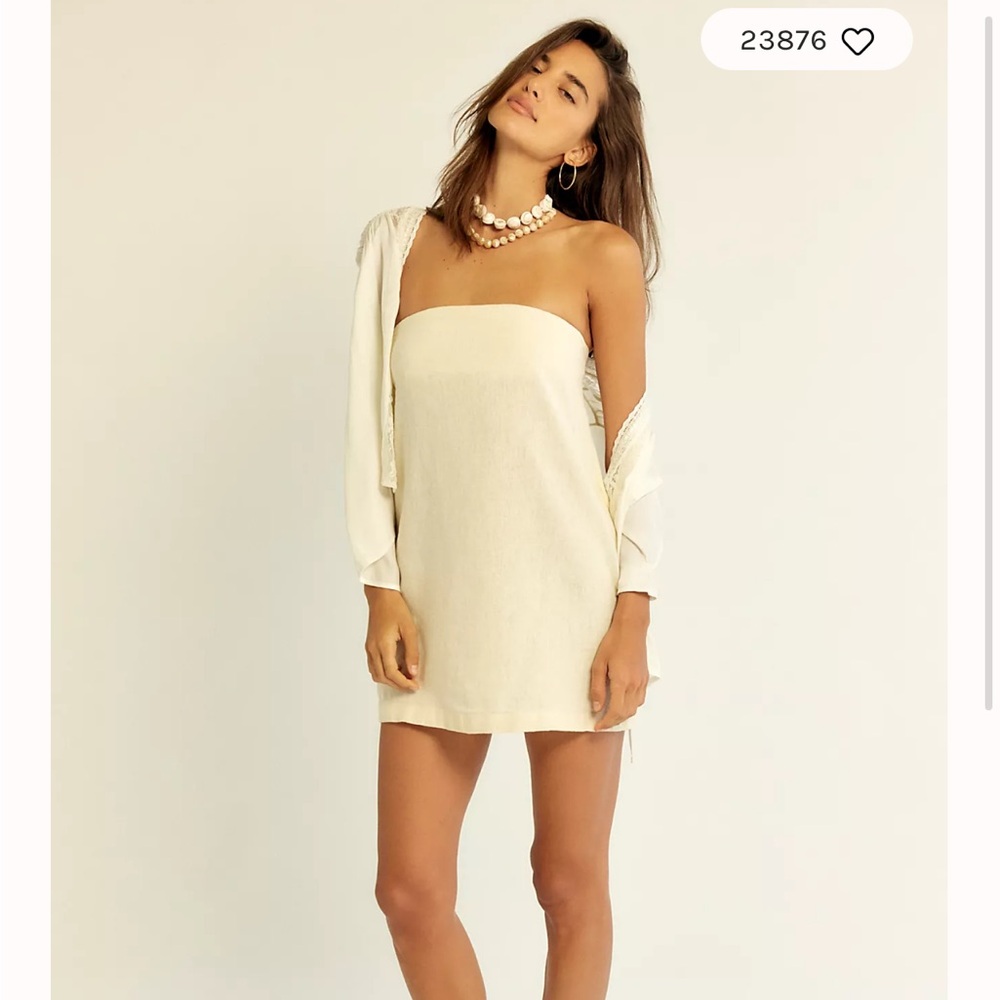 Free People Essentially The Best Cotton-Linen Mini in Yellow